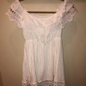 White Dress off the shoulder dres